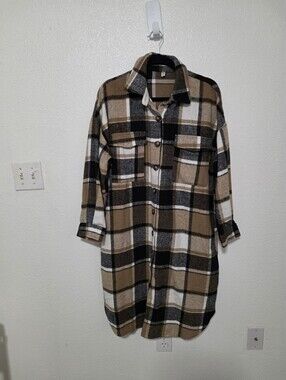 NWOT MISS SPARKLING Trench Style Coat Size Small